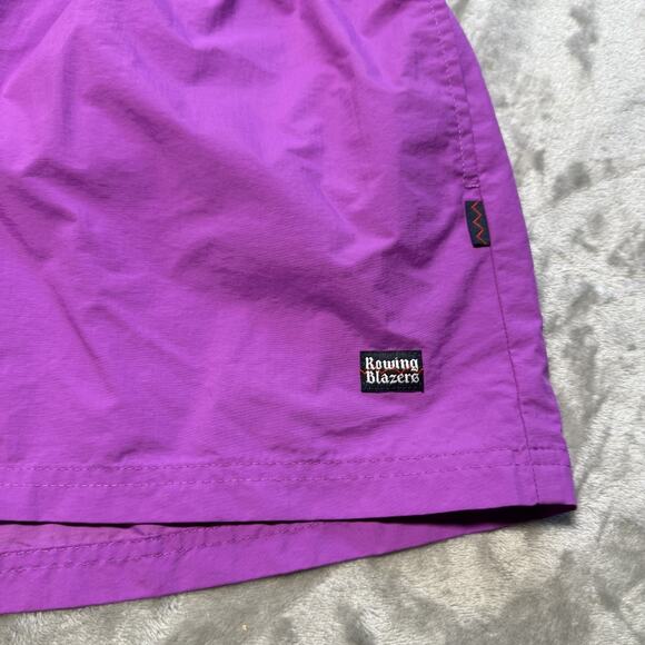Rowing Blazers Shorts Women Purple SZ 26 Made in Portugal 100% Polyamide - Picture 2 of 8